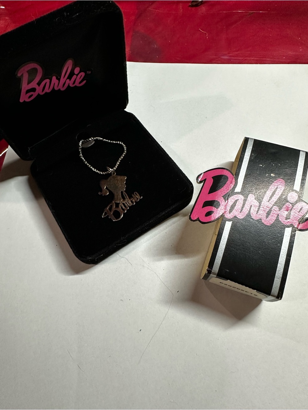 Vintage 1994 Michael Anthony Sterling Silver Barbie Pendant Necklace NIB